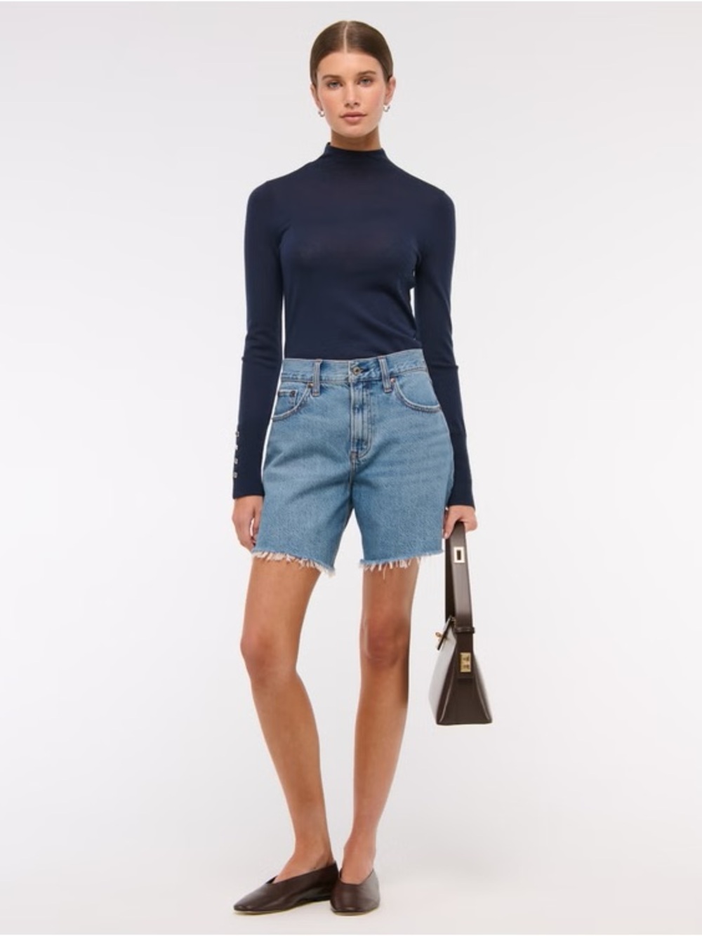 Abercrombie Curve Love High Rise Loose Short - Picture 4 of 12